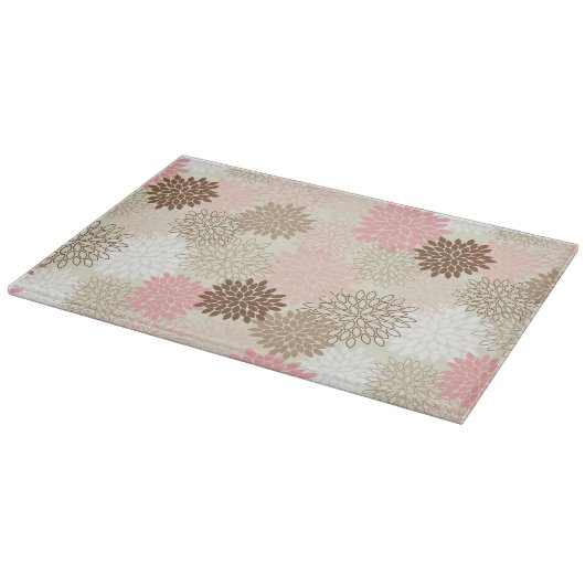 Roze en bruine maanpatroon snijplank (Hoek)