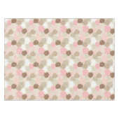 Roze en bruine maanpatroon tafelkleed (Voorkant (Horizontaal))