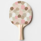 Roze en bruine maanpatroon tafeltennisbatje (Voorkant)