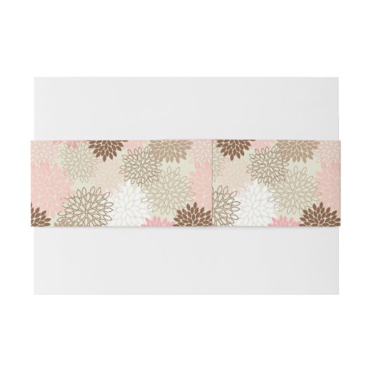 Roze en bruine maanpatroon uitnodigingen wikkel (Achterkant Voorbeeld)
