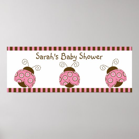 Roze en bruine modder Poster/banner Poster (Voorkant)