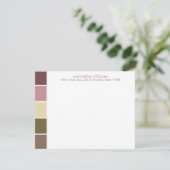 Roze en bruine moderne decoratieve kleurenblokken (Staand voorkant)