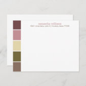 Roze en bruine moderne decoratieve kleurenblokken (Voorkant / Achterkant)