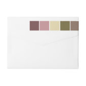 Roze en bruine moderne kleurenblokken (Achterkant)