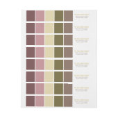 Roze en bruine moderne kleurenblokken (Vel)