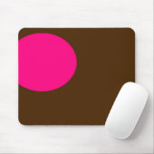roze en bruine mousepad muismat (Met muis)