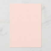 Roze en bruine paisley bloemen informatiekaartje (Achterkant)