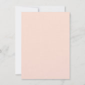 Roze en Bruine Paisley Bloemen Kaart (Achterkant)