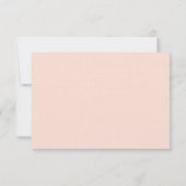 Roze en Bruine Paisley en Bloemen RSVP Kaartje (Achterkant)