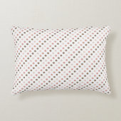 Roze en Bruine Polka Dot Accent Pillow Kussen (Voorkant)