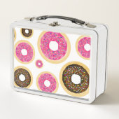 Roze en bruine sprinkhanen donuts Modern Fun Cute (Voorkant)