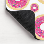 Roze en bruine sprinkhanen donuts Modern Fun Cute Muismat (Hoek)