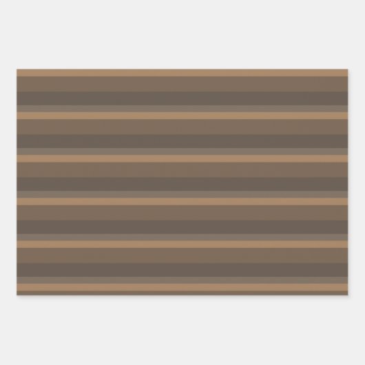 Roze en bruine streep inpakpapier vel (Voorkant 3)