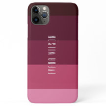 Roze en Bruine Strepen ColorBlock Personaliseer Na