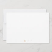Roze en bruine uitnodiging (Achterkant)