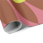 Roze en bruine weegschalen cadeaupapier (Rol Hoek)