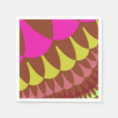 Roze en bruine weegschalen servetten (Voorkant)