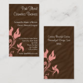 Roze en bruine wervelkolom visitekaartje (Voorkant / Achterkant)