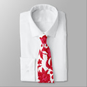 roze en burgundy hawaiian floral stropdas (Gebonden)