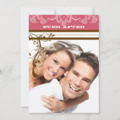 Roze en chocolade bruine luchters kaart (Voorkant)