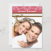 Roze en chocolade bruine luchters kaart (Voorkant)