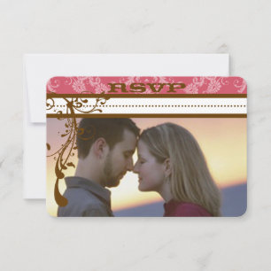 Roze en chocolade bruine luchters RSVP Kaartje