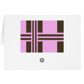 Roze en chocolade bruine strepen van STaylor (Achterkant Horizontaal)