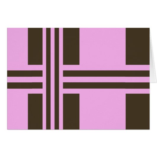 Roze en chocolade bruine strepen van STaylor (Voorkant Horizontaal)