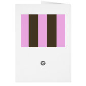 Roze en chocolade bruine strepen van STaylor (Achterkant)