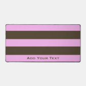 Roze en chocolade bruine strepen van STaylor Bureaumat (Voorkant)