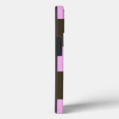 Roze en chocolade bruine strepen van STaylor Case-Mate iPhone Case (Achterkant / Rechts)