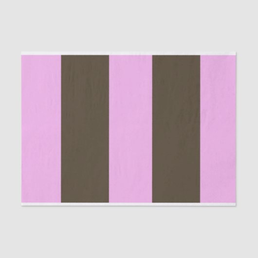 Roze en chocolade bruine strepen van STaylor Tissuepapier (Voorkant)