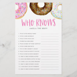 Roze en chocolade donuts die mama het beste spel k