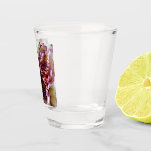 Roze en Cream-anjers Shot Glas (Rechts)