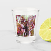 Roze en Cream-anjers Shot Glas (Voorkant)