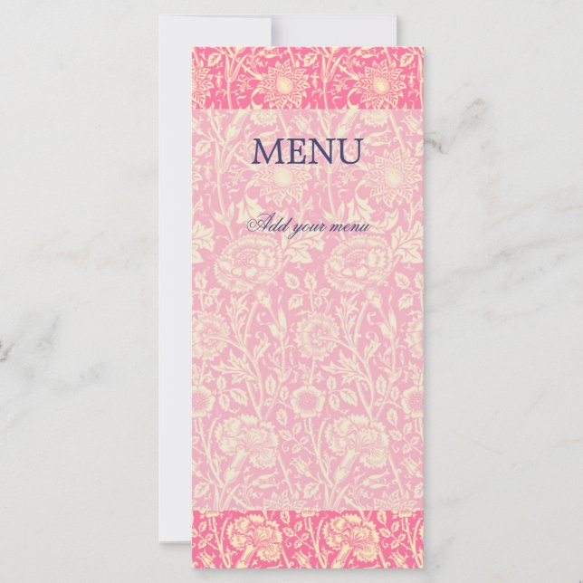 Roze en Cream Carnan  afdrukken (Voorkant)