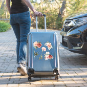 Roze en Cream Flowers en Greenery Vinyl Stickers (Koffer Insitu)