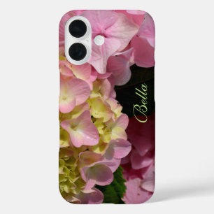Roze en Cream Hydrangeas iPhone 16 Hoesje