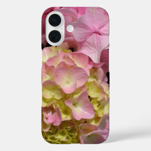 Roze en Cream Hydrangeas iPhone 16 Hoesje