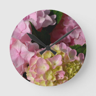 Roze en Cream Hydrangeas Ronde Klok