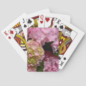 Roze en Cream Hydrangeas Speelkaarten (Achterkant)