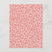 Roze en Cream Leopard-afdrukcadeaus Briefkaart (Voorkant)