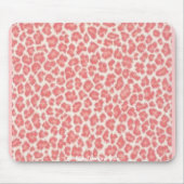 Roze en Cream Leopard-afdrukcadeaus Muismat (Voorkant)