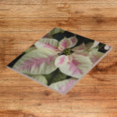 Roze en Cream Marble Poinsettia Floral Tegeltje