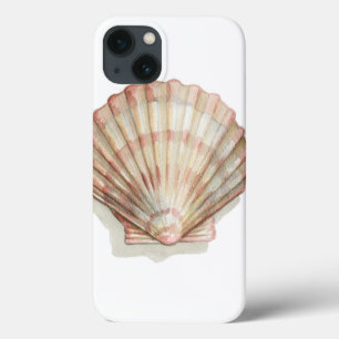 Roze en Cream Seashell iPhone 13 Hoesje