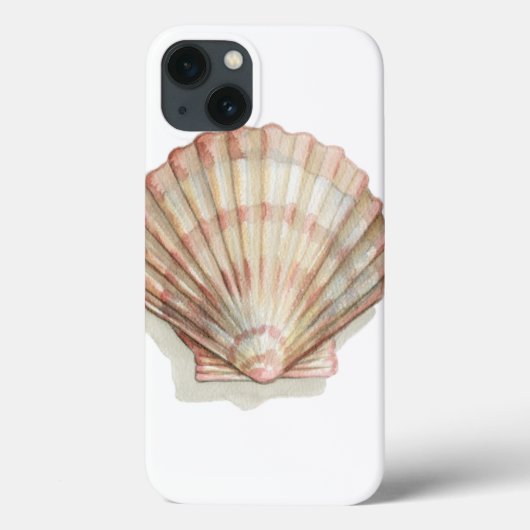 Roze en Cream Seashell Case-Mate iPhone Case (Achterkant)