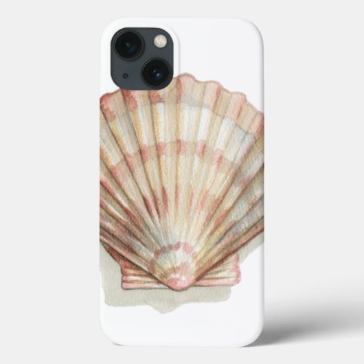 Roze en Cream Seashell Case-Mate iPhone Case (Achterkant)