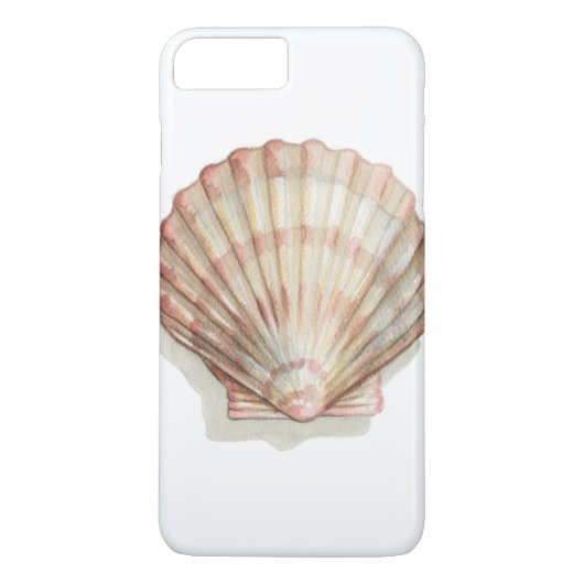 Roze en Cream Seashell Case-Mate iPhone Case (Achterkant)