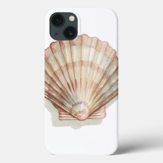 Roze en Cream Seashell Case-Mate iPhone Case (Achterkant)