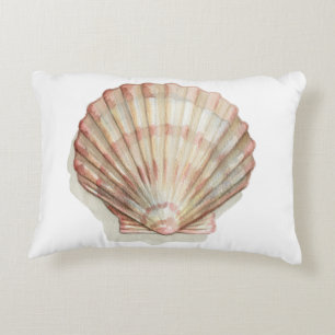 Roze en Cream Seashell Decoratief Kussen